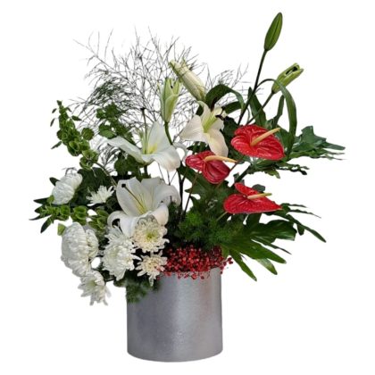 Lily Magic Bouquet | Silver Box