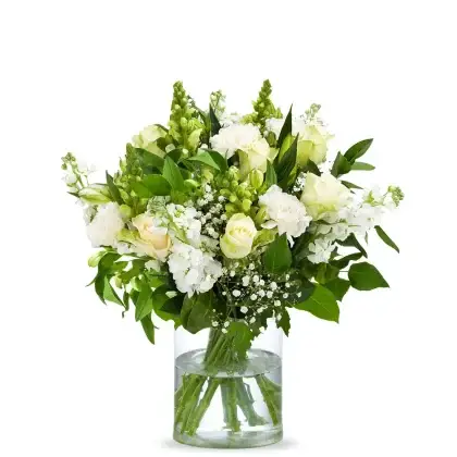 Splendor Bouquet Vase White Flower